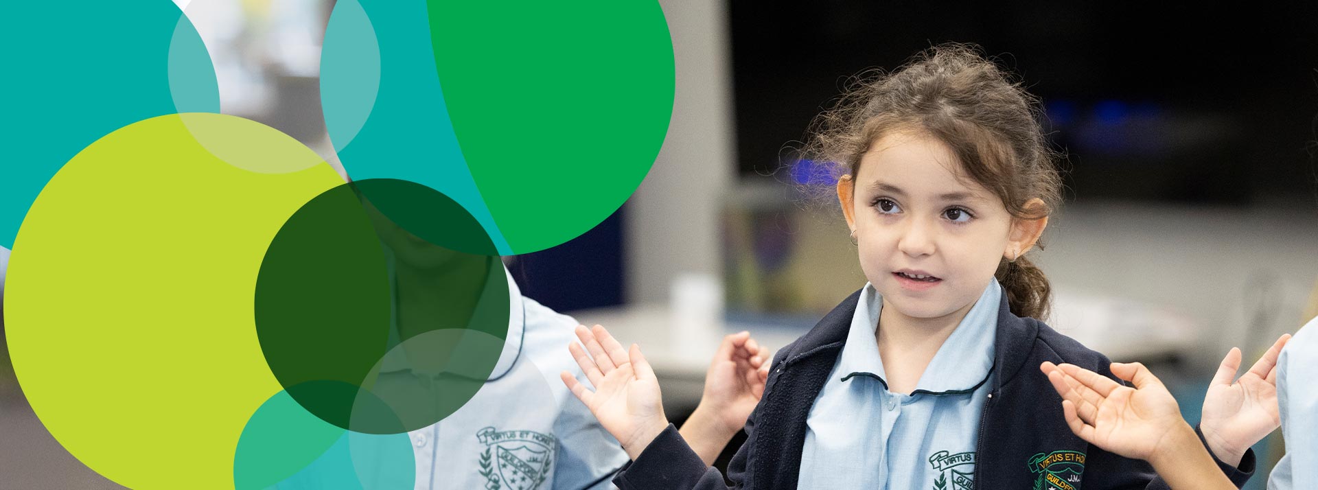 Students in class at St Patrick's Catholic Primary Guildford