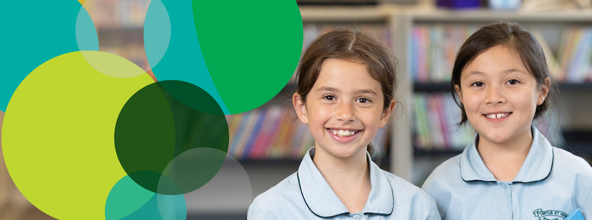 St Patrick's Catholic Primary Guildford Happy students in library