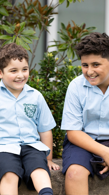 Two male students at St Pat's Guildford