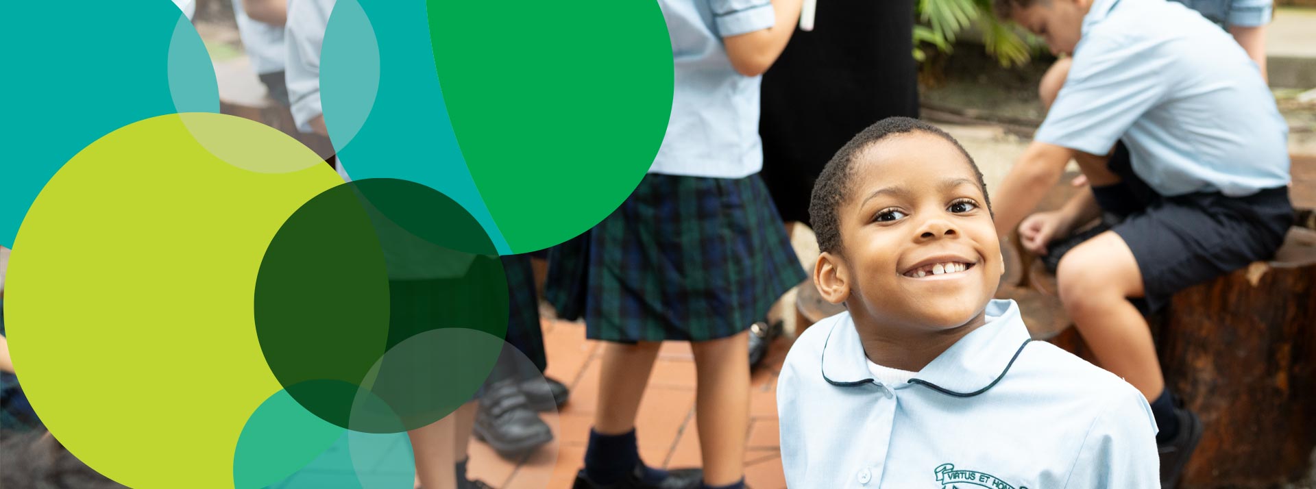 Happy student at St Patrick's Catholic Primary Guildford