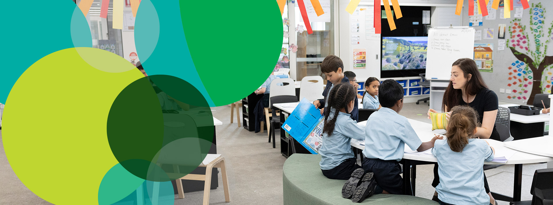 St Patrick's Catholic Primary Guildford students in class