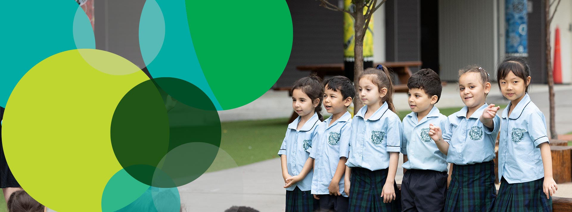 Happy students from St Patrick's Catholic Primary Guildford