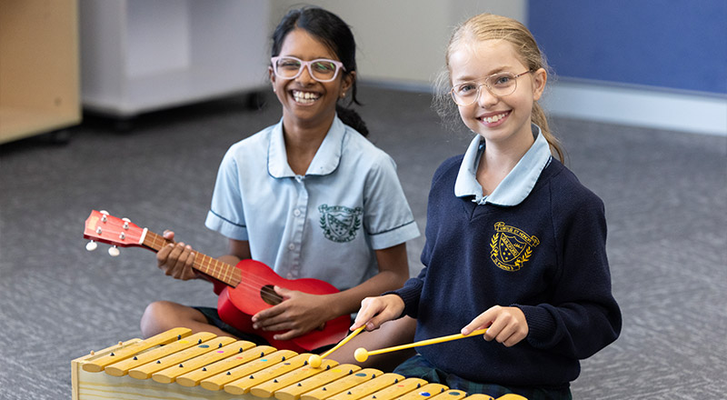 Music class at St Patricks Catholic Primary School Guildford