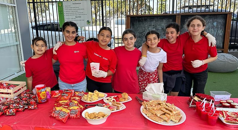 Charity stall at St Patricks Catholic Primary School Guildford