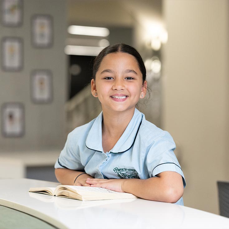 St Patrick's Catholic Primary Guildford student in class